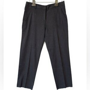 Theory Navy Linen Noriko Trousers Sz 4